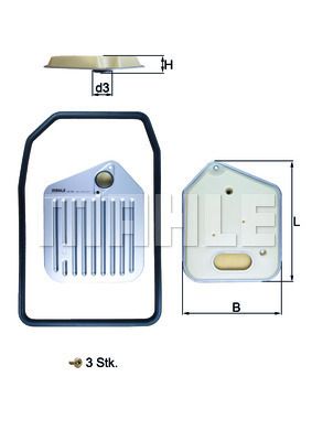 MAHLE HX163KIT Фильтр АКПП BMW E32/34/36 с прокладкой