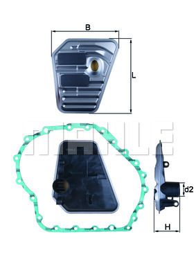 MAHLE HX167D Фильтр АКПП (вариатор) AUDI A4/A6 1.8-3.0 -11