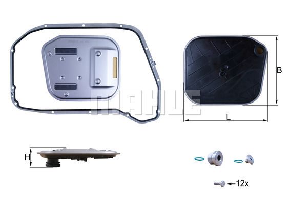 MAHLE HX189KIT Фильтр АКПП AUDI A4/A5/A6/A7/A8 10- с прокладкой