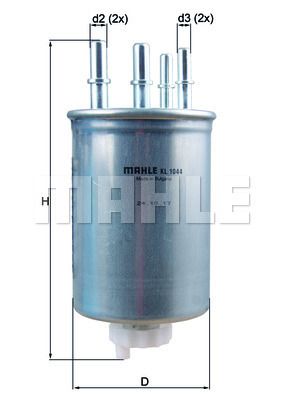 MAHLE KL1044 Фильтр топл.LAND ROVER Range Rover L405 & L494