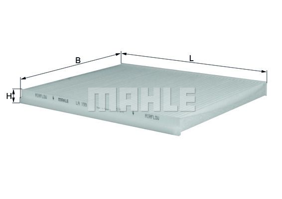 MAHLE LA199 Фильтр салона LEXUS GS300/IS200/IS300/RX300
