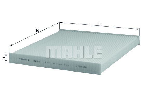 MAHLE LA411 Фильтр салона CITROEN JUMPER/FIAT DUCATO/PEUGEOT BOXER 06-