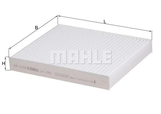 MAHLE LA493 Фильтр салона INFINITI EX37/FX37/FX50/NISSAN GT-R 08-