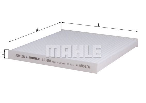 MAHLE LA898 Фильтр салона SSANGYONG ACTYON 10-