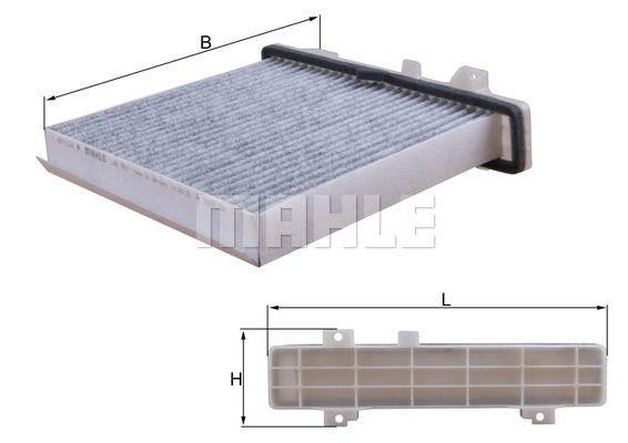 MAHLE LAK589 Фильтр салона MITSUBISHI PAJERO 91- угольный