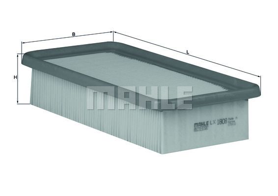 MAHLE LX1808 Фильтр воздушный HYUNDAI ACCENT/VERNA/KIA RIO II 05-