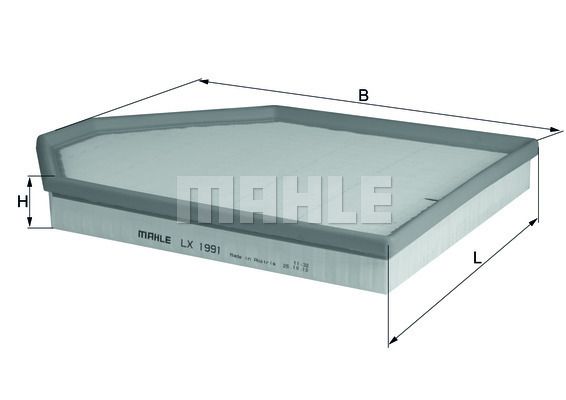 MAHLE LX1991 Фильтр воздушный BMW X3 3.0 11-