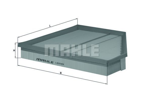 MAHLE LX2098 Фильтр воздушный BMW X5 (E70) 4.8 правый