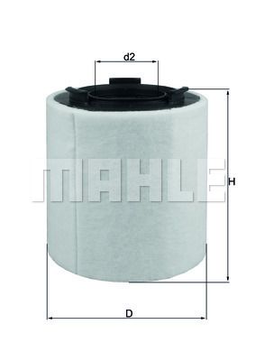 MAHLE LX2831 Фильтр воздушный AUDI A1/SKODA FABIA/SEAT IBIZA 1.2/1.4TSI/1.6TDI 09-