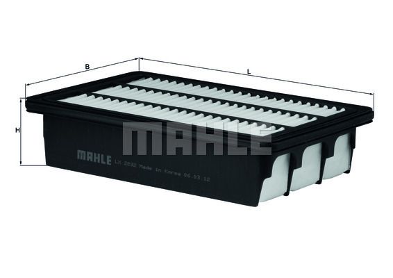 MAHLE LX2832 Фильтр воздушный HYUNDAI SANTA FE 2.2/2.7