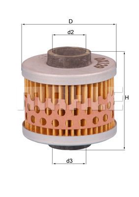 MAHLE OX129 Фильтр масляный BMW/YAMAHA 125/150 (moto)