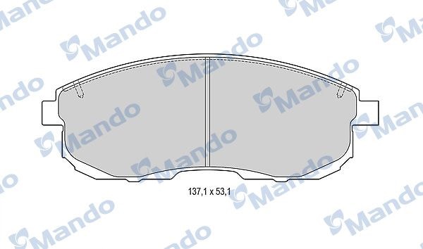 MANDO MBF015001 Колодки тормозные дисковые перед