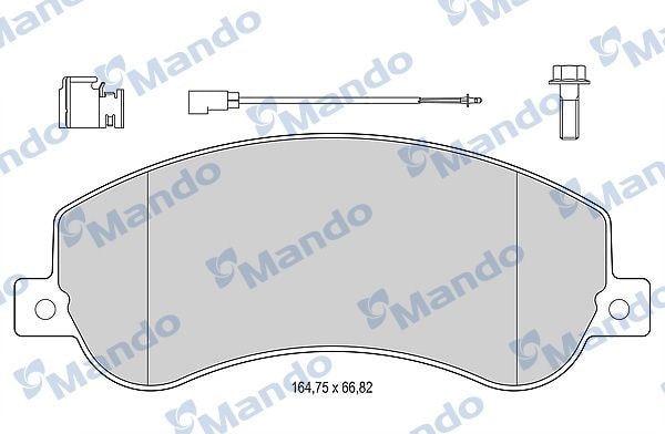 MANDO MBF015034 Колодки тормозные дисковые перед