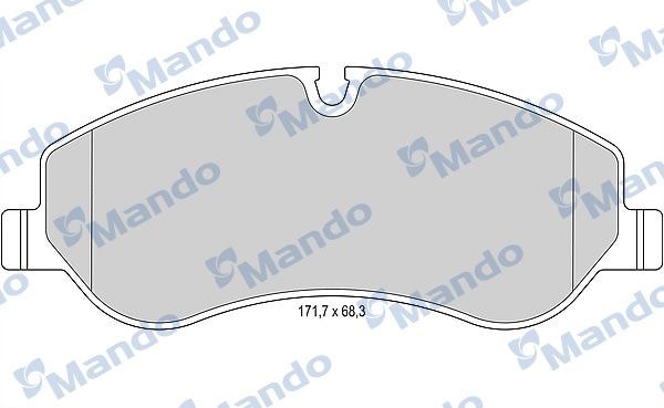 MANDO MBF015046 Колодки тормозные дисковые перед
