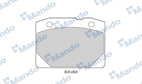 MANDO MBF015055 Колодки тормозные дисковые перед