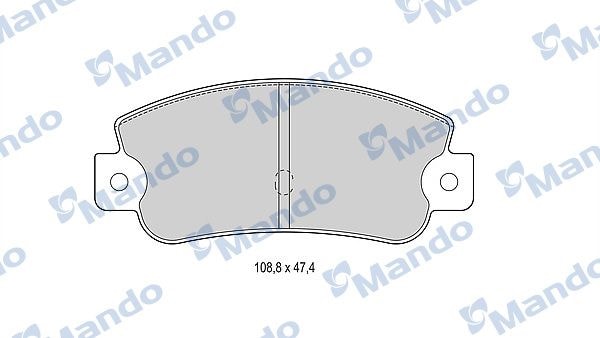 MANDO MBF015072 Колодки тормозные дисковые перед/зад