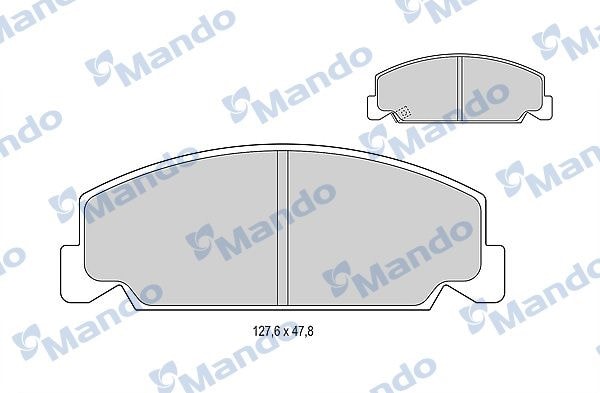 MANDO MBF015077 Колодки тормозные дисковые перед