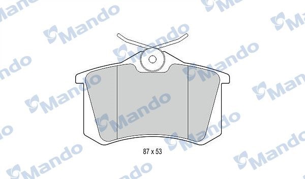 MANDO MBF015083 Колодки тормозные дисковые зад