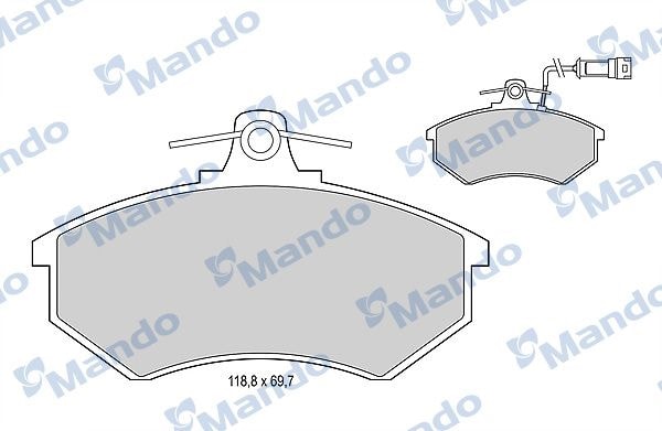 MANDO MBF015091 Колодки тормозные дисковые перед