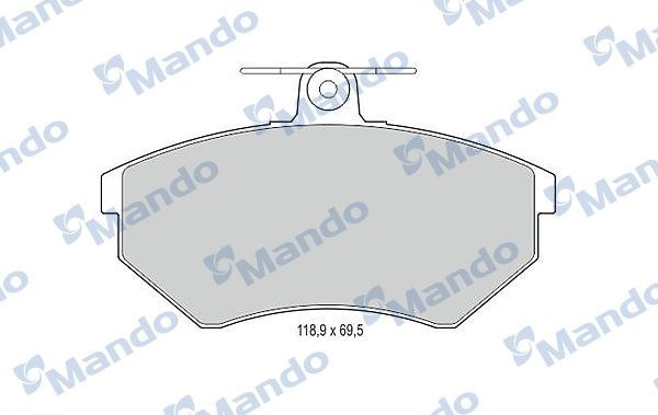 MANDO MBF015109 Колодки тормозные дисковые перед