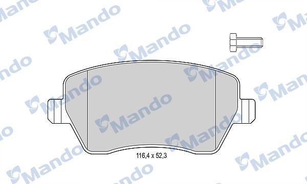 MANDO MBF015179 Колодки тормозные LADA LARGUS/NISSAN NOTE/RENAULT DUSTER/KANGOO/KAPTUR передние
