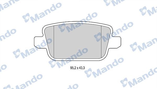 MANDO MBF015232 Колодки тормозные дисковые зад