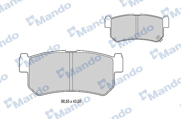 MANDO MBF015336 Тормозные колодки