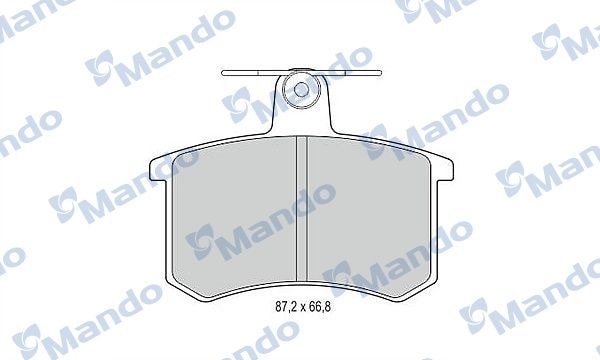 MANDO MBF015365 Колодки тормозные дисковые зад