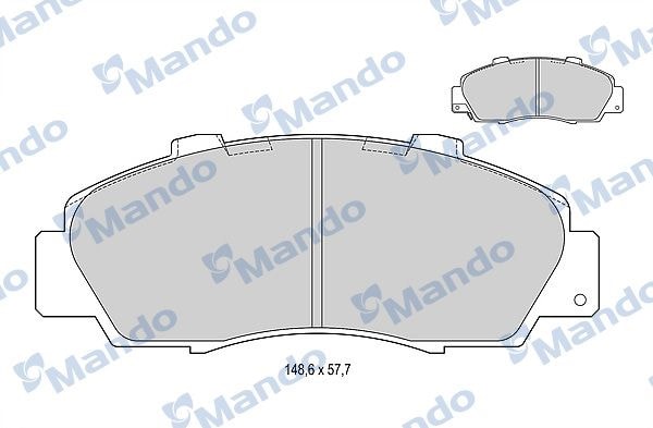 MANDO MBF015535 Колодки тормозные дисковые перед