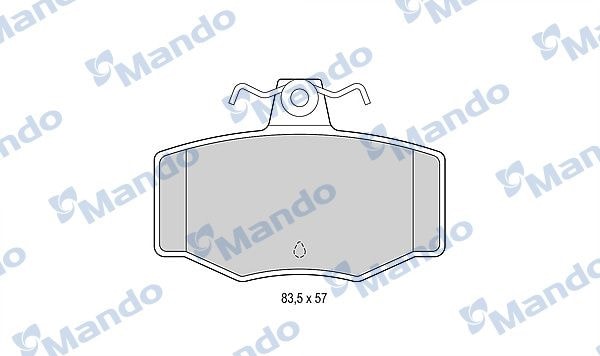 MANDO MBF015730 Колодки тормозные дисковые зад