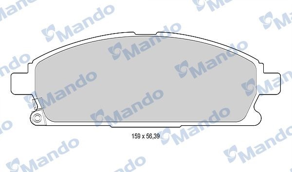MANDO MBF015739 Колодки тормозные дисковые перед