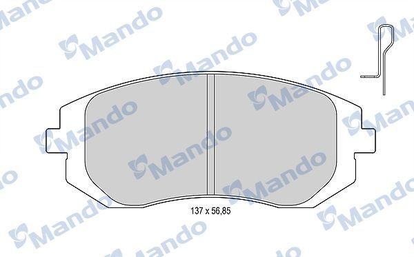 MANDO MBF015823 Колодки тормозные дисковые перед