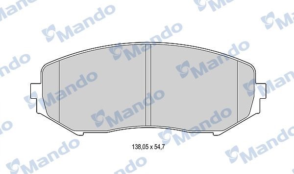 MANDO MBF015841 Колодки тормозные дисковые перед