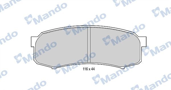 MANDO MBF015845 Колодки тормозные дисковые перед
