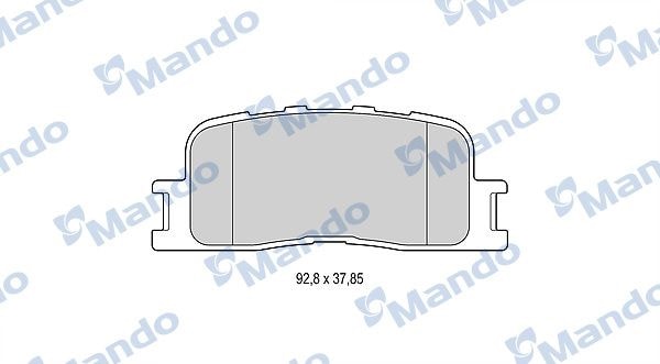 MANDO MBF015873 Колодки тормозные дисковые зад