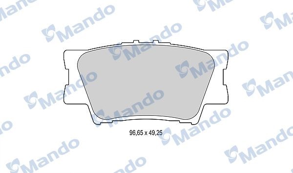 MANDO MBF015876 Колодки тормозные дисковые зад