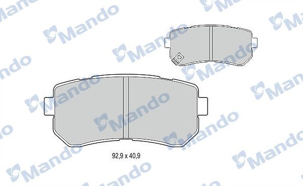 MANDO MBF015963 Колодки тормозные дисковые зад
