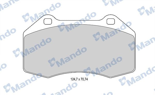 MANDO MBF015987 Колодки тормозные дисковые перед