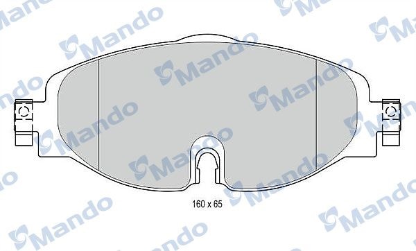 MANDO MBF016049 Колодки тормозные дисковые перед