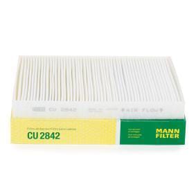 MANN-FILTER CU2842 Фильтр салона AUDI Q7>07, VW Amarok >10, Tuareg I 04-10, Transporter >03
