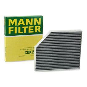 MANN-FILTER CUK2450 Фильтр салона AUDI A4,A5 2007=> с актив.углем