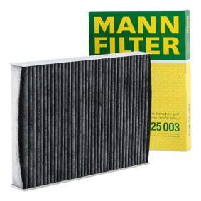 MANN-FILTER CUK25003 Фильтр салона NISSAN QASHQAI 14- угольный