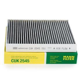 MANN-FILTER CUK2545 Фильтр салона AUDI/VW/SKODA/SEATс актив.углем