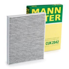 MANN-FILTER CUK2842 Фильтр салона AUDI Q7/VW T5/TOUAREG/PORSCHE CAYENNE угольный
