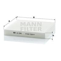 MANN-FILTER CU2345 Фильтр салона NISSAN ALMERA 03/00-/X-TRAIL T30/T31