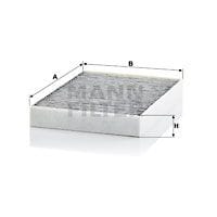 MANN-FILTER CUK230142 Фильтр салона BMW G11/G12/G30 угольный (упак.2шт.)