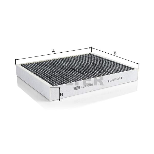 MANN-FILTER CUK24003 Фильтр салонный угольный