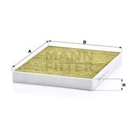 MANN-FILTER FP2842 Фильтр салона AUDI Q7/VW T5/TOUAREG/PORSCHE CAYENNE угольный FreciousPlus