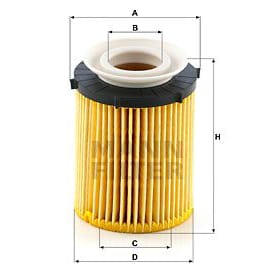 MANN-FILTER HU7116Z Фильтр масляный MB M270/274/INFINITI Q30 1.6