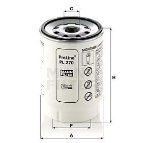 MANN-FILTER PL270X Фильтр топливный